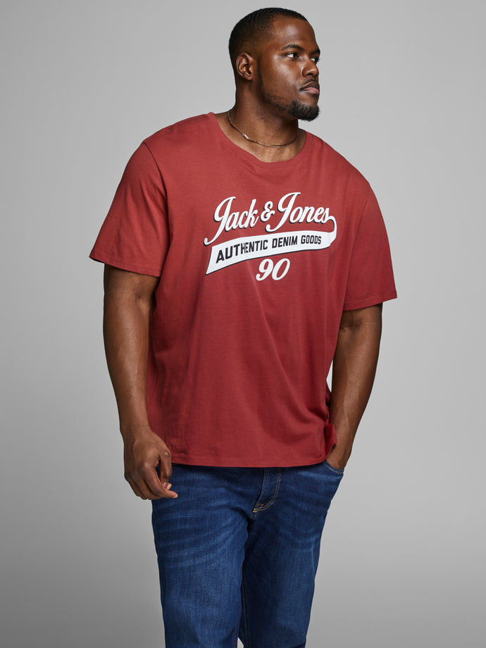 PlusSize JJELOGO T-Shirt - Brick Red