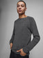 JJEHILL Pullover - dark grey melange