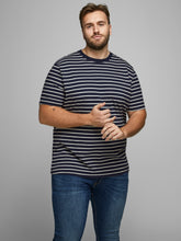 Load image into Gallery viewer, PlusSize JJESTRIPED T-Shirt - Navy Blazer
