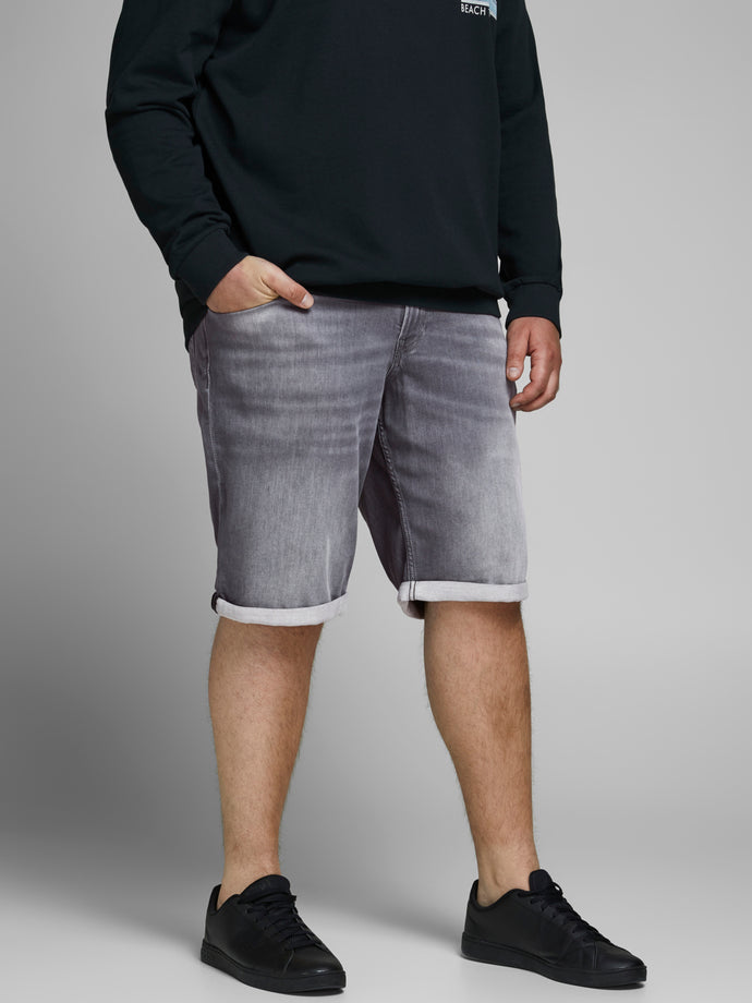 PlusSize JJIRICK Shorts - Grey Denim