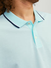 Load image into Gallery viewer, PlusSize JPRWINBLU Polo Shirt - Bleached Aqua
