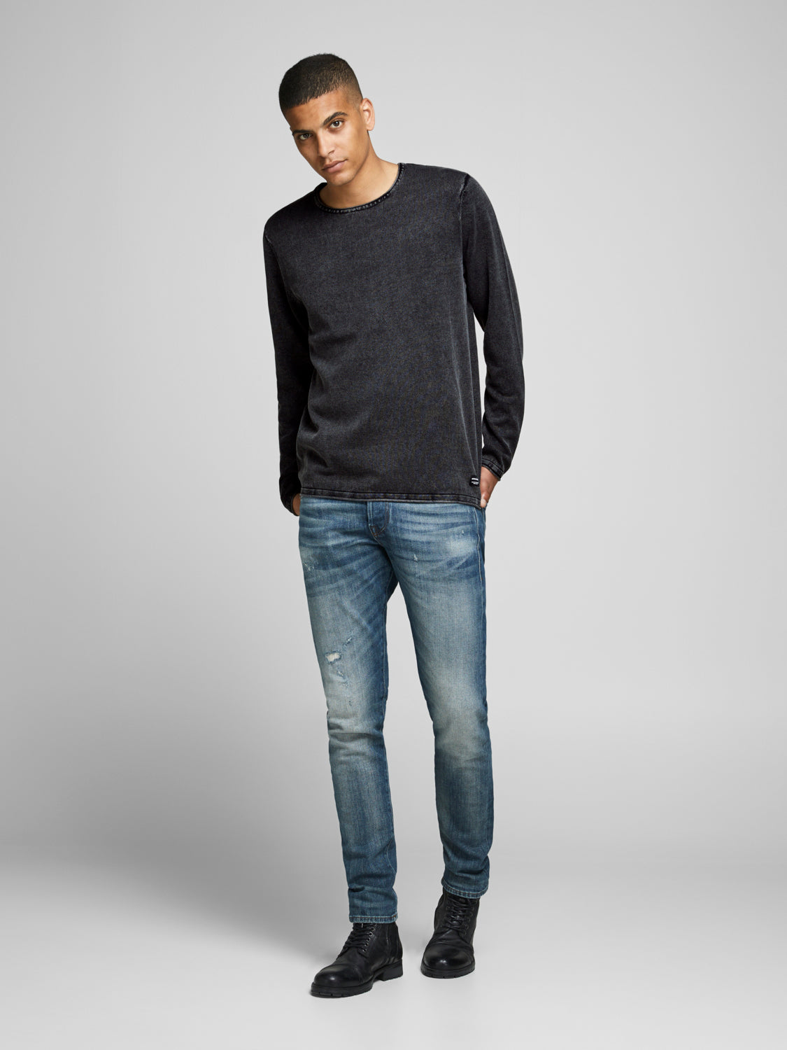 JJELEO Pullover - Caviar