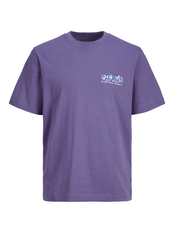 JORWAVETEXT T-Shirt - Twilight Purple