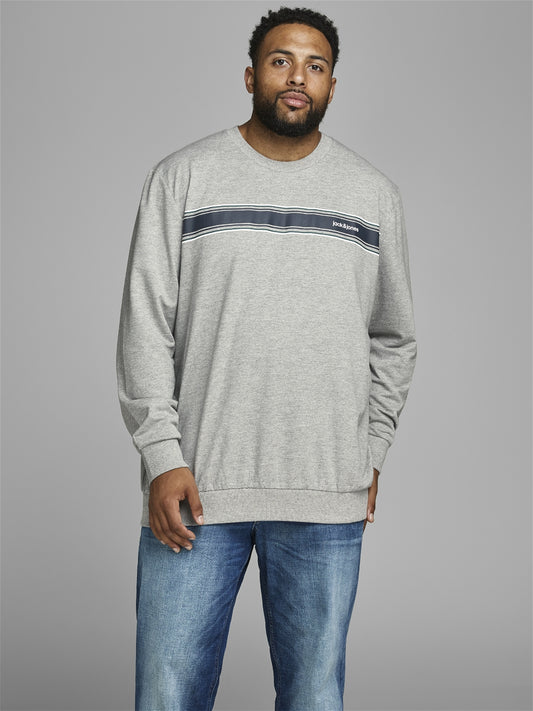 PlusSize JORSHIPLEY Sweat - Light Grey Melange