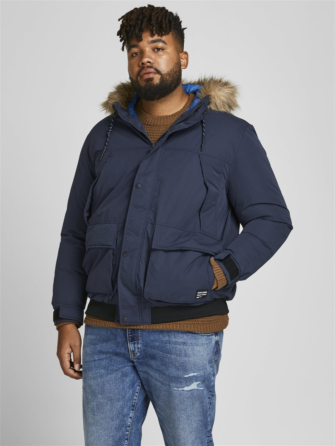 PlusSize JJSUPER Jacket - Navy Blazer