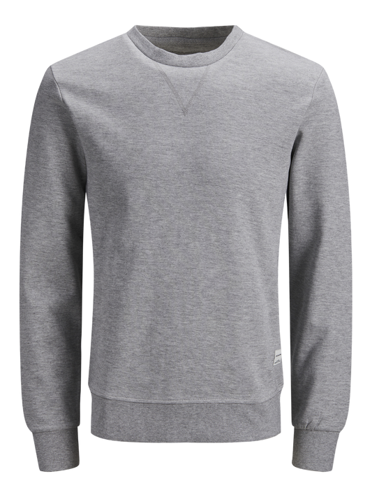 PlusSize JJEBASIC Sweat - Light Grey Melange